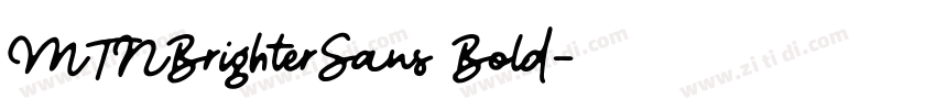 MTNBrighterSans Bold字体转换